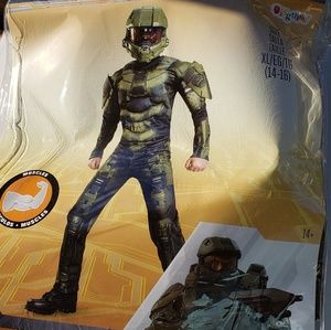 Disguise Costumes - Halo Master Chief Muscle Costume w/Mask Size 14/16 Disguise Costumes - Halo Master Chief Muscle Costume w/Mask Size 14/16